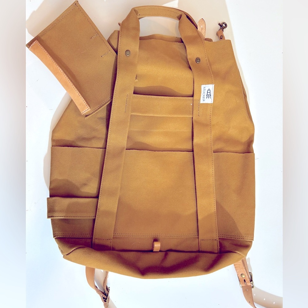 Amiacalva Japanese leather backpack